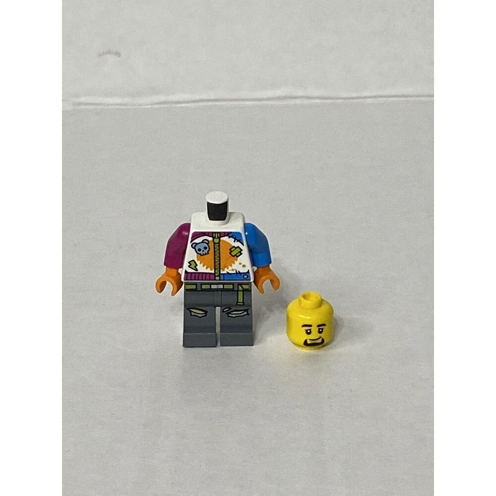 LEGO City Stuntz Stunt Man Motorbike Minifigure 60356. Used Minifigure Only.